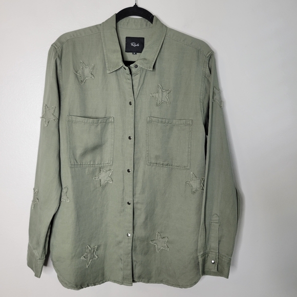 Rails Marcel Sage With Stars Shirt - Picture 1 of 10